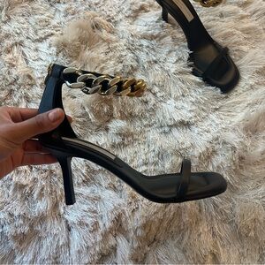 NEW Stella McCartney Falabella ankle strap high heel sandals EU 36.5